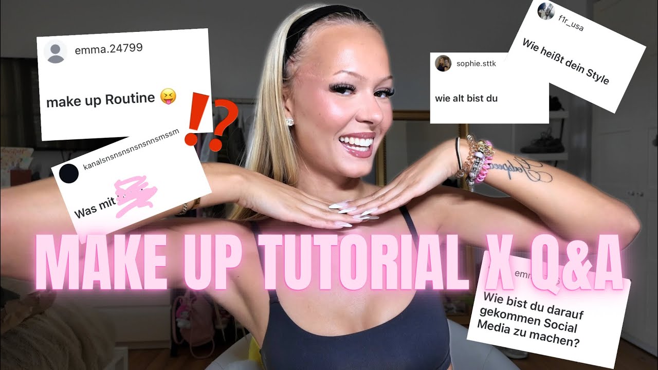 ICH SCHMINKE MICH UND BEANTWORTE EURE FRAGEN 💖💄🗣️👀 | easy softglam x Q&A