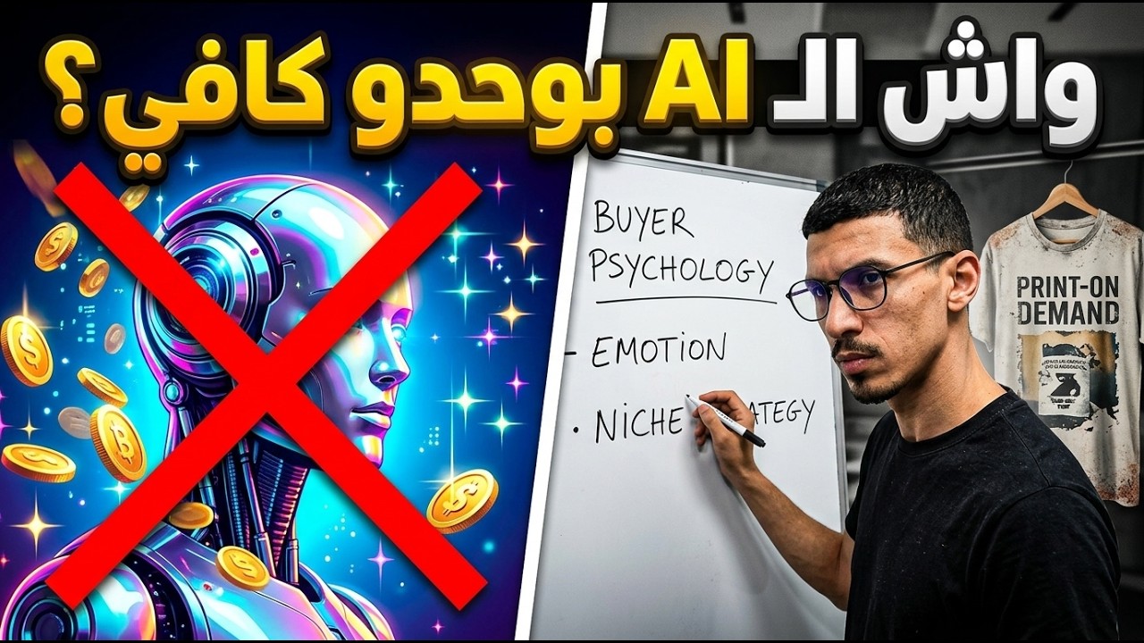 ماديرش هاد الغلط بال Ai و ضيع المبيعات.. ها شنو خاصك دير! واش AI كافي باش تبيع فـ Print on Demand