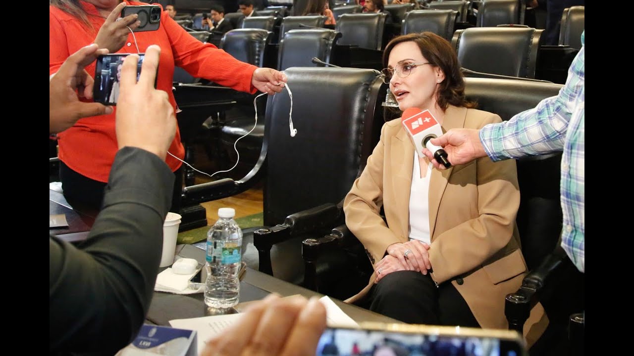 Entrevista a la senadora del PAN Lilly Téllez al término de la sesión de Comisión Permanente