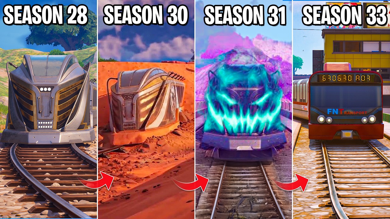 Evolution of Train in Fortnite (Chapter 5 Season 1 - Chapter 6 Season 1)