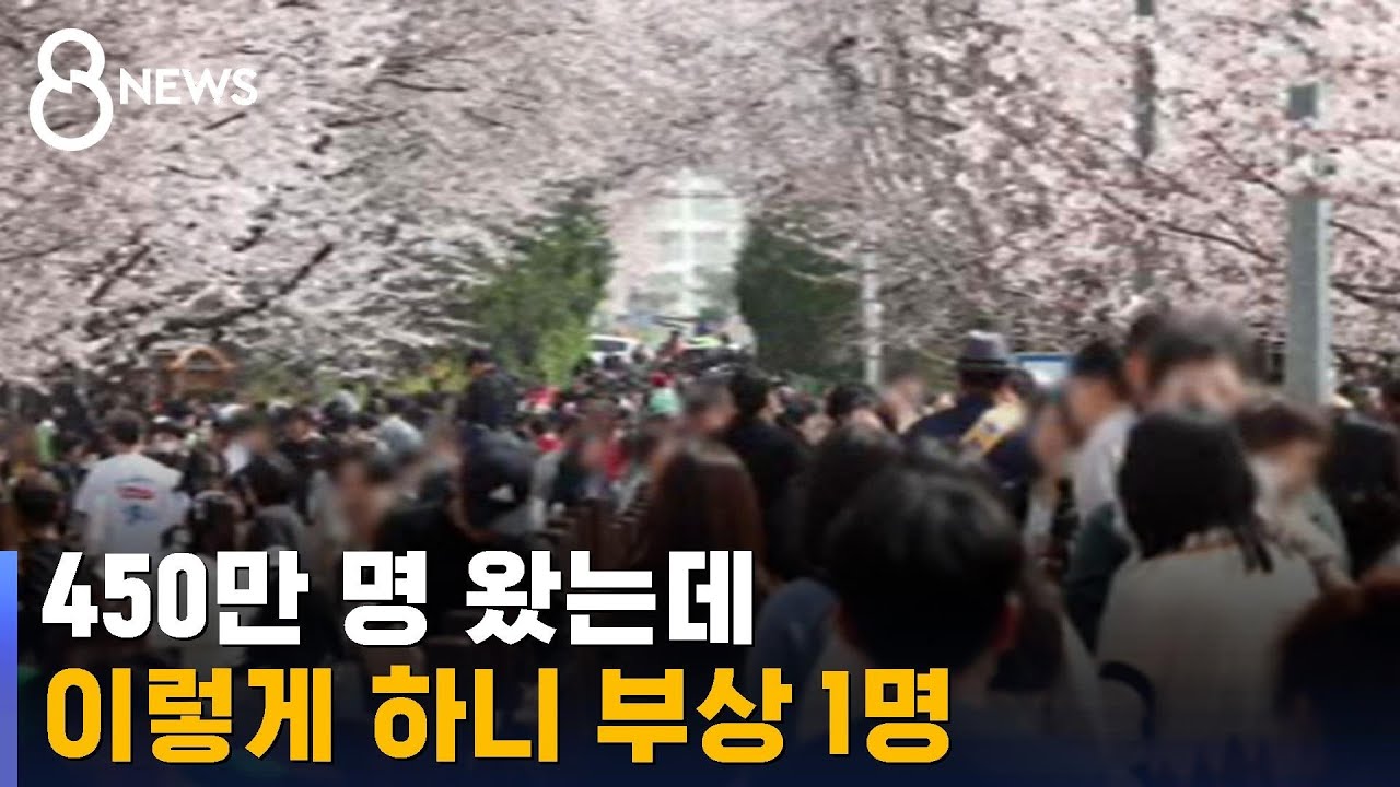 벚꽃에 홀렸다 정신 '번쩍'…450만 군중 지킨 이 장비 / SBS 8뉴스