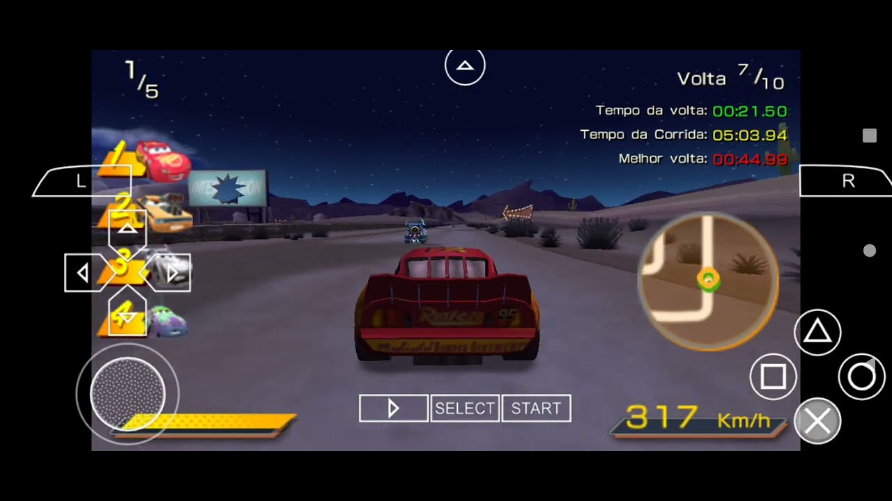 Jogando carros no PSP episódio novo 