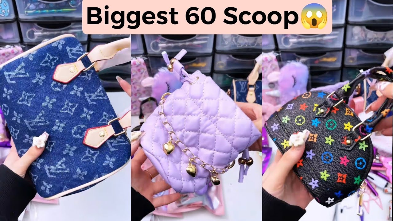 Omg🫣💜 🤍 🩷‎Biggest 60 scoop order packing| Satisfying ASMR| Selfdefense & Cutebag| Enjoy💋