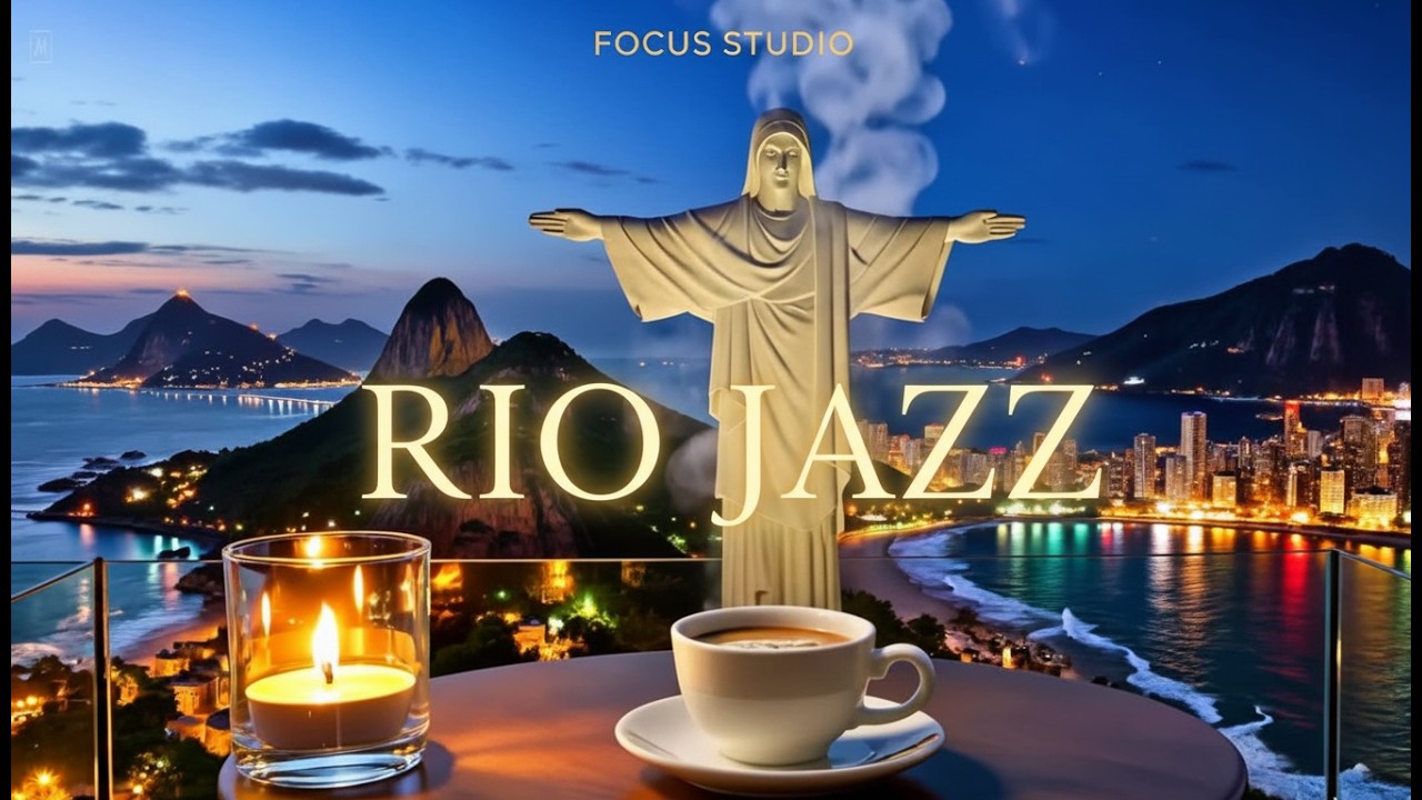 RIO JAZZ – Christ the Redeemer Night | Tropical Smooth Jazz for Focus & Relax