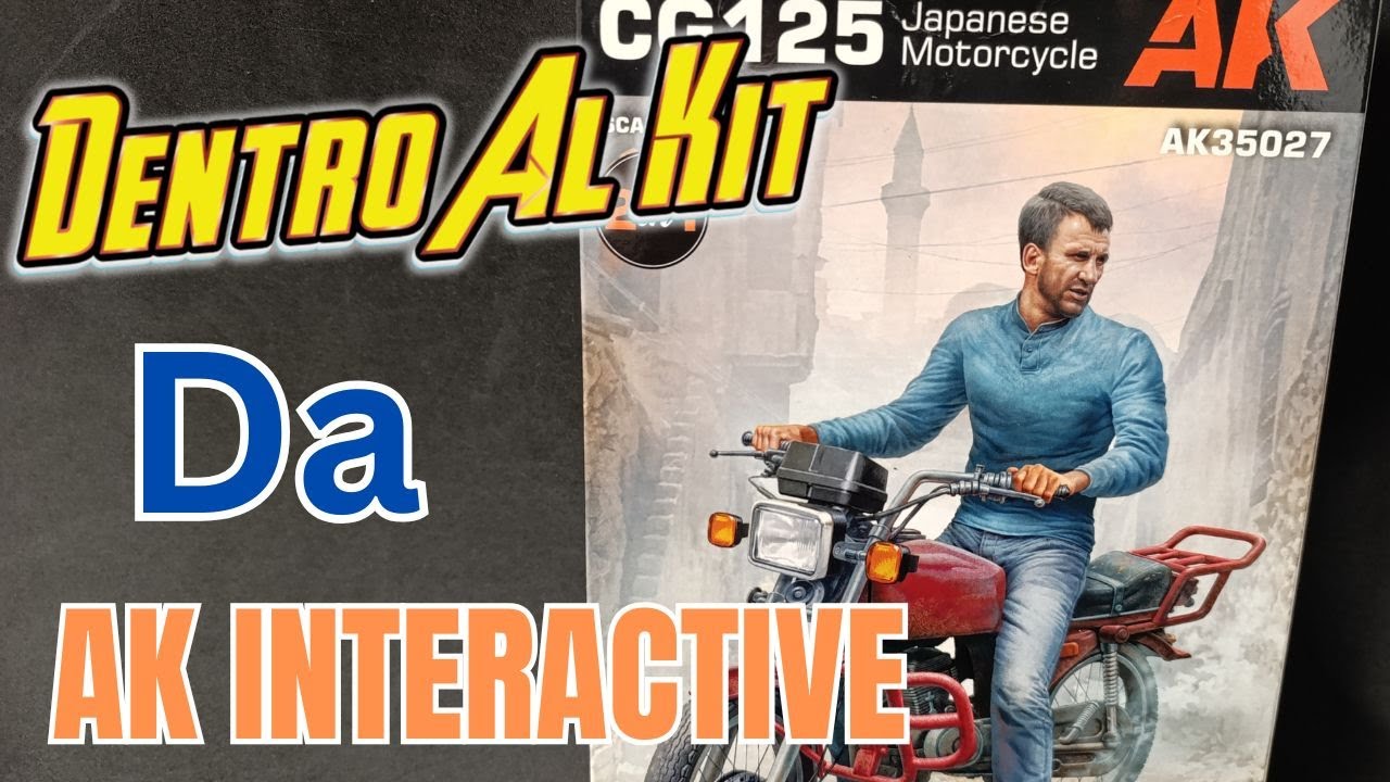 Model Kit AK Interactive CG 125 moto in scala 