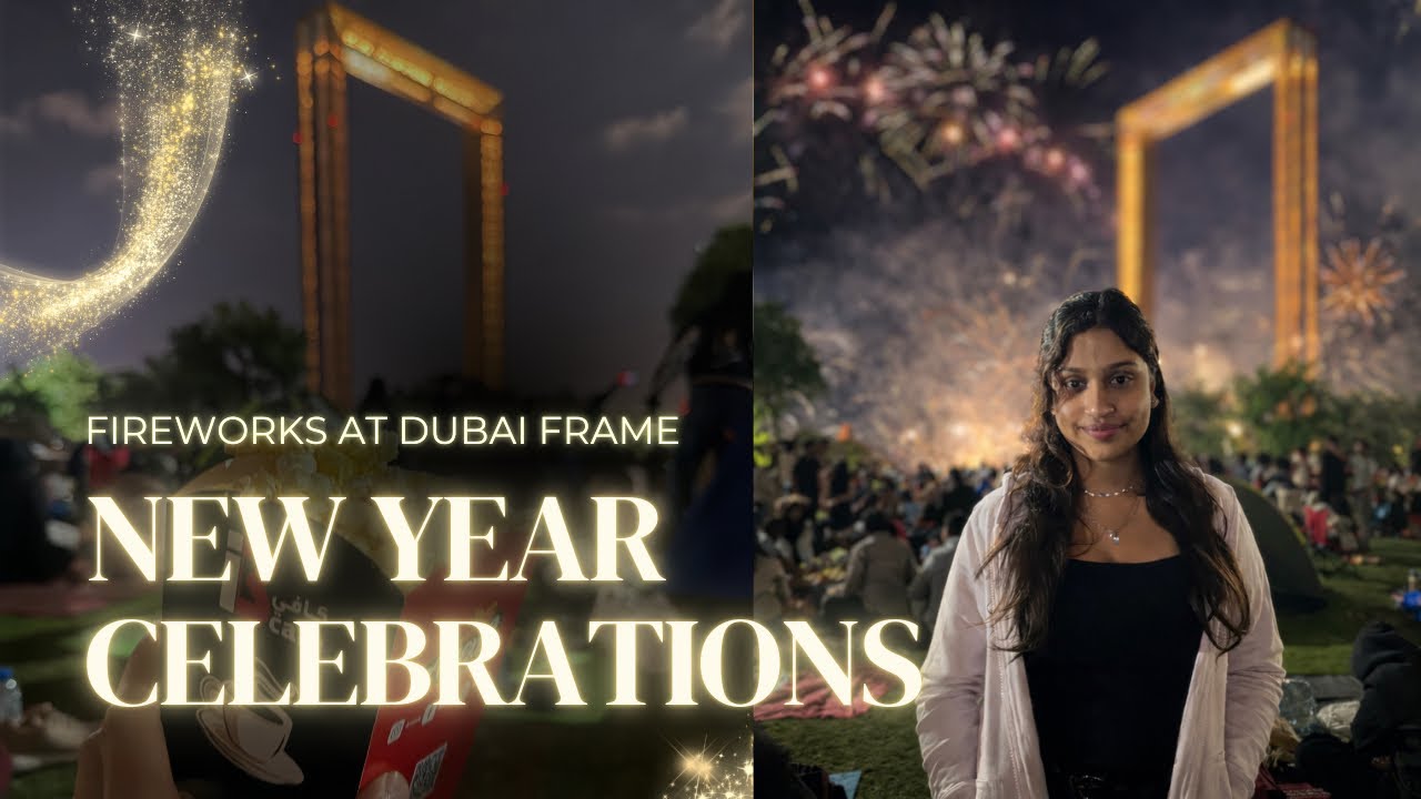New Year Celebrations at Dubai Frame #fireworks #dubaiframe #dubaifireworks #newyearvlog #droneshow