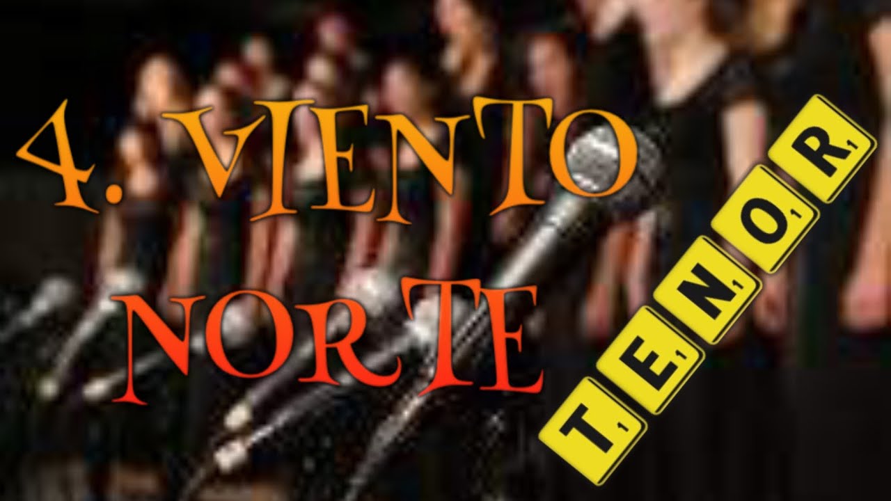 Tenor - VIENTO NORTE “Indianas” - Carlos Guastavino + Video Partitura 🎼🎤🎶🎵
