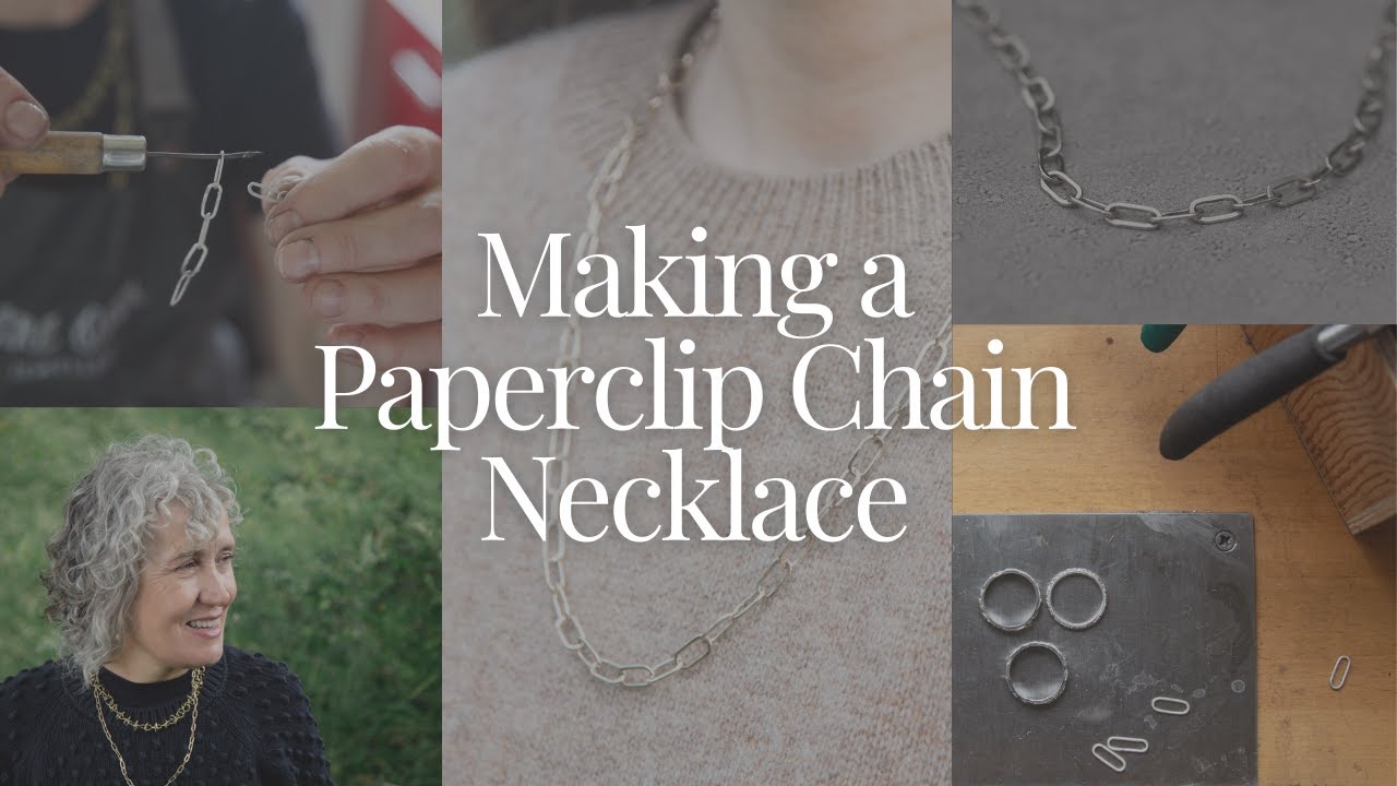 Jewellery Designer Making Paperclip Chain Necklace - Silversmith Workshop - Jane Orton