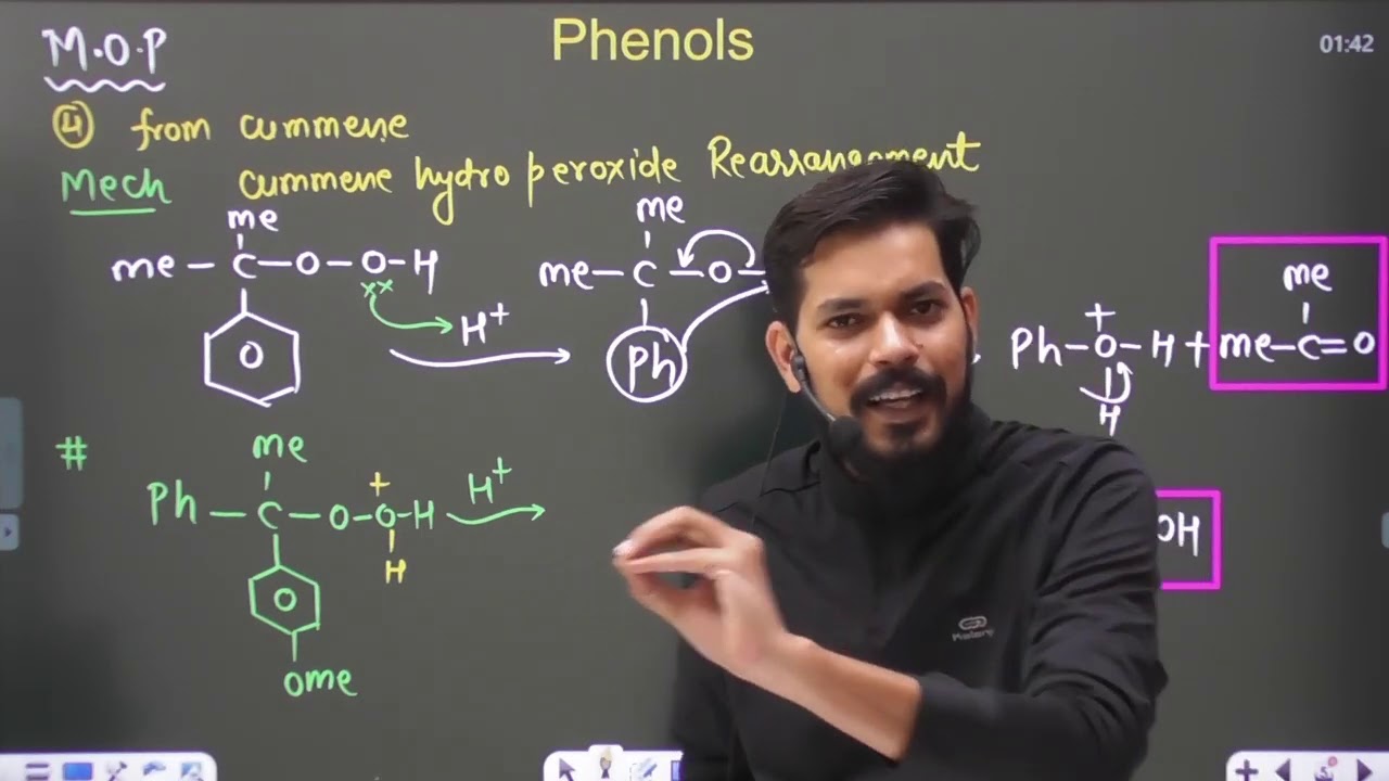 Alcohols Ethers and Phenols । Class12 (L4) | Complete Phenols pankaj sir