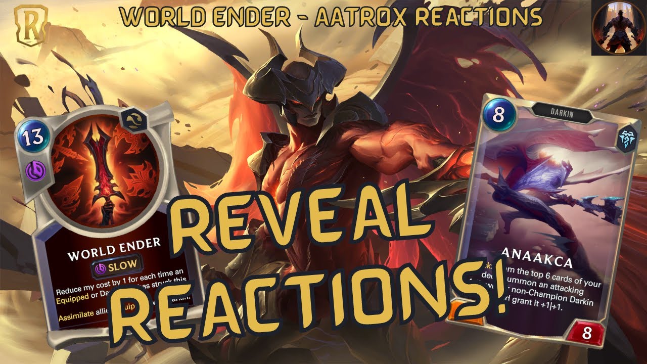 Aatrox Reveal Reactions! Darkin Will Take Over Runeterra | The Darkin Saga World Ender