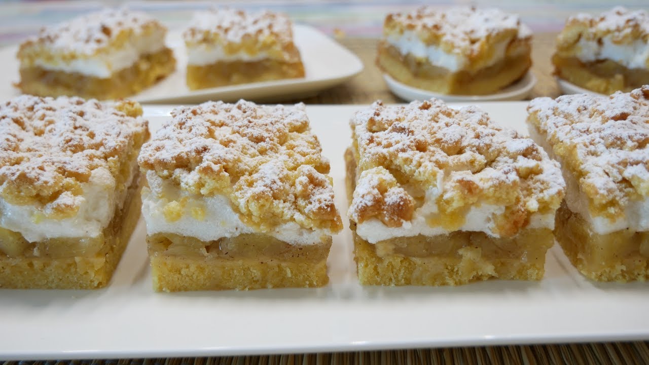 Si te gusta el MERENGUE y la manzana no puedes perderte este pastel polaco: Szarlotka