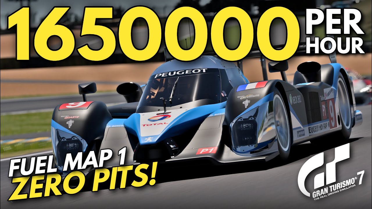 Дойная корова GT7 Zero Pits! | Настройка настройки Peugeot 908 700PP | Топливная карта 1 Ле-Ман W...