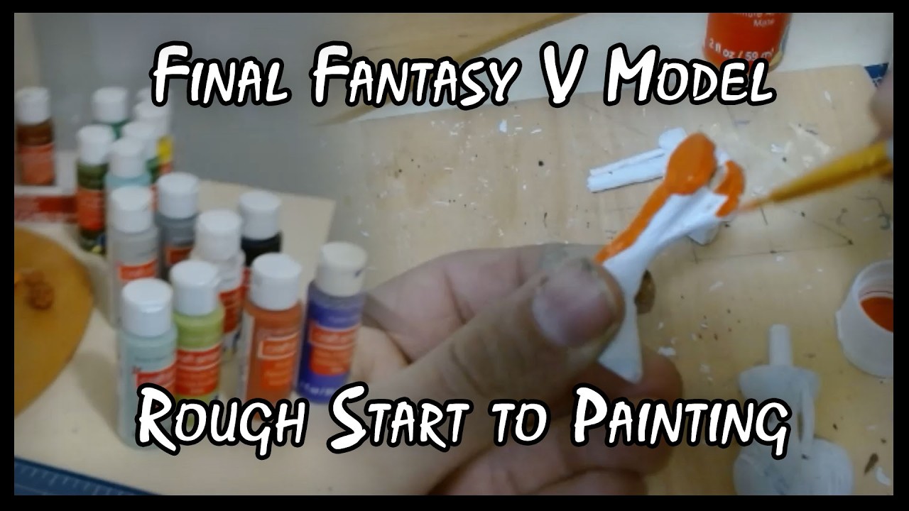 Final Fantasy V Model Part 28 - A rough start to adding color