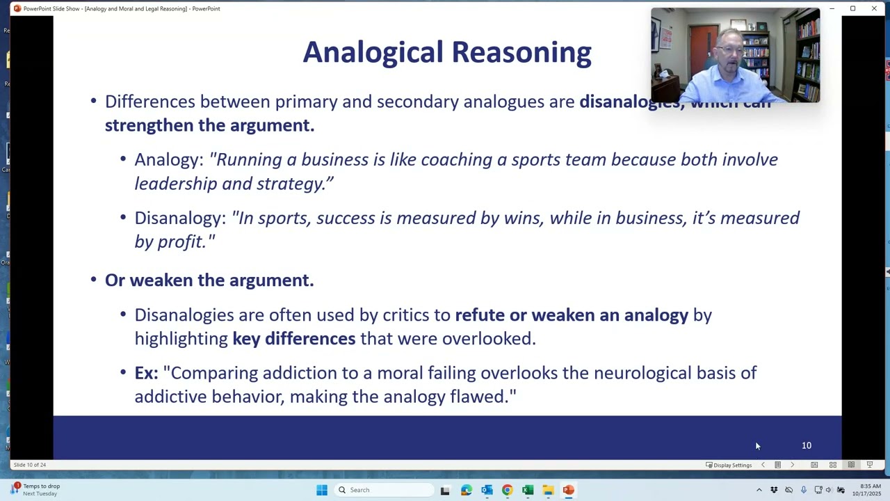 NWCC Logic Analogy and Moral and Legal Reasoning