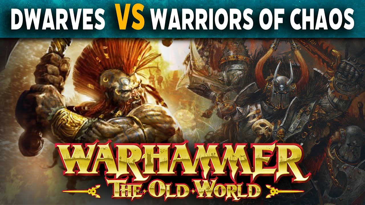 Dwarfen Mountain Holds VS Warriors of Chaos - Warhammer The Old World Live Battle Report