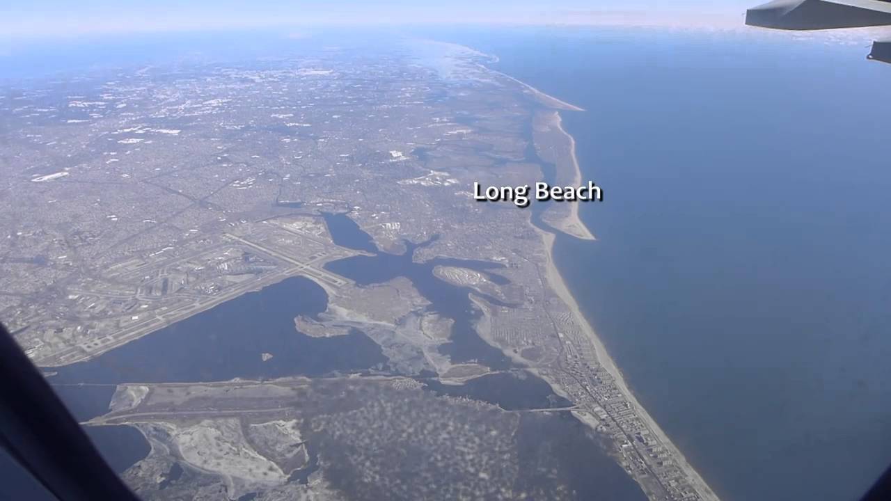 Aer Lingus inland approach to JFK from Dublin.