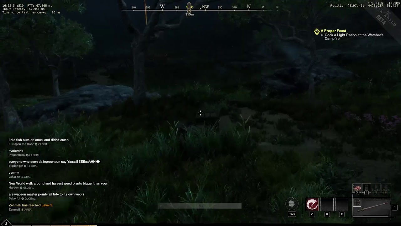 New world beta! 3090, 1080p, max settings