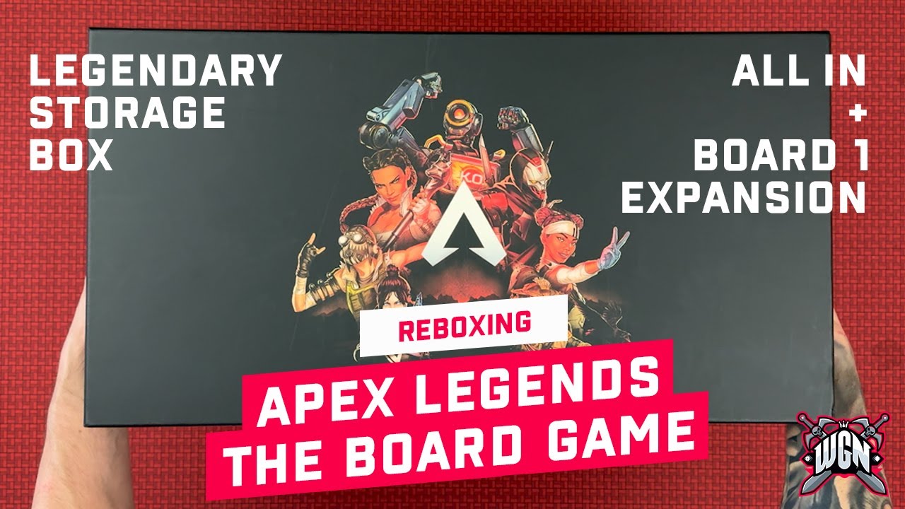 Reboxing the Legendary Storage Box (All-in + Board 1 expansion) for Apex Legends The Board Game