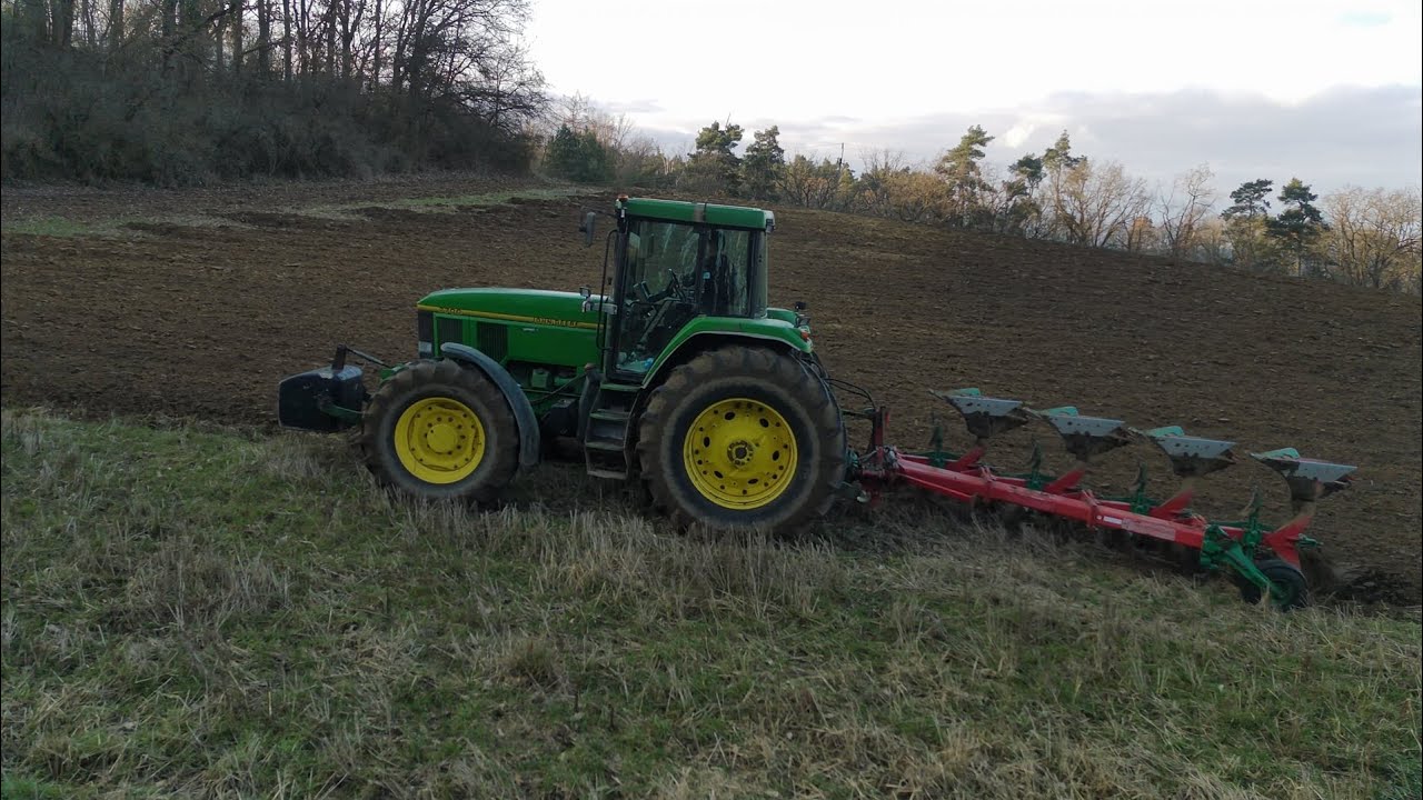 John deere 7700 & Kverneland z lotu ptaka