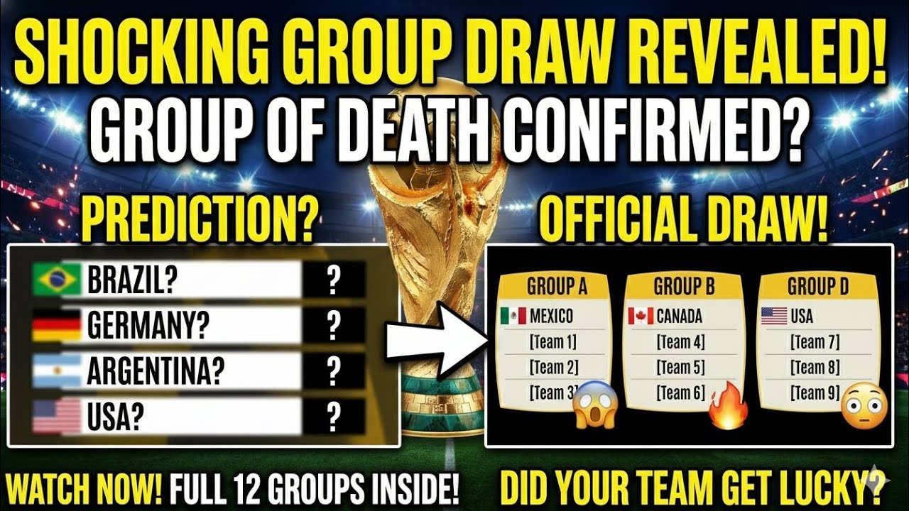​Is this the HARDEST World Cup ever? 😱⚽️🔥 (Full Draw Results) 