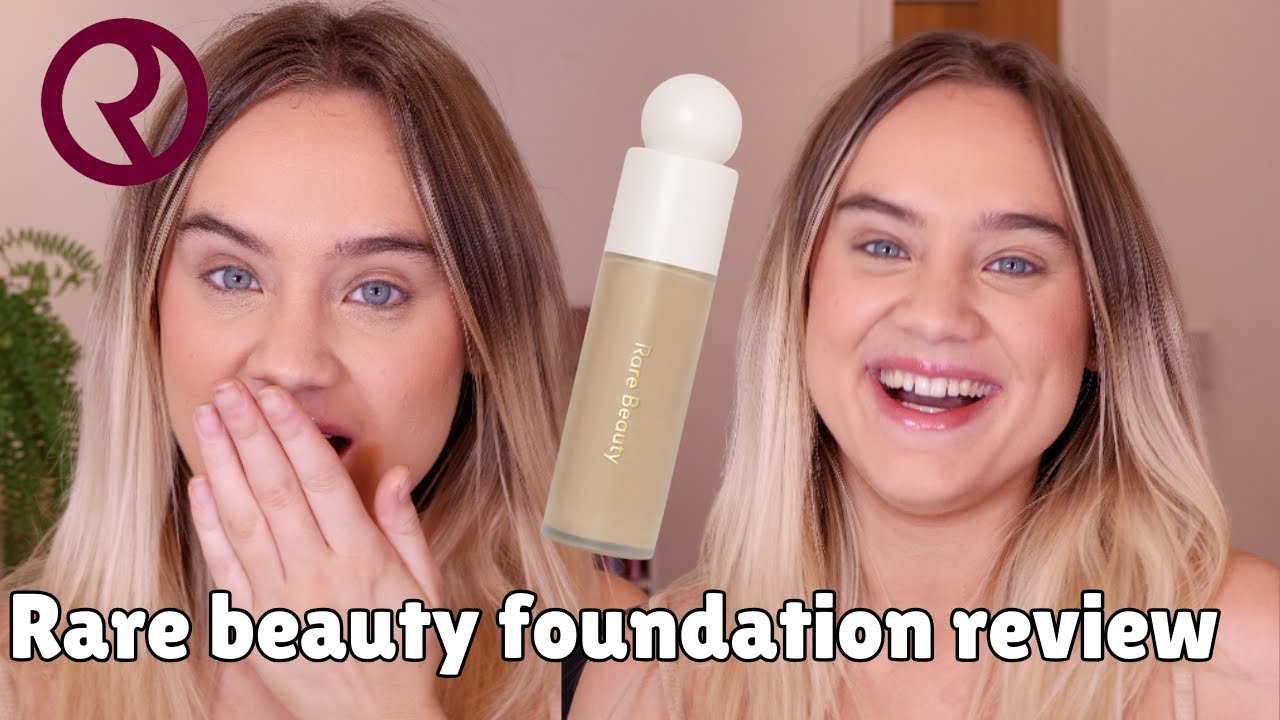 RARE BEAUTY FOUNDATION HONEST REVIEW TRYING OUT RARE BEAUTY FOUNDATION