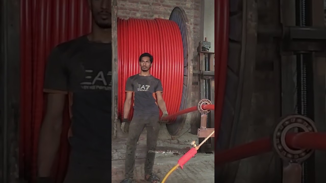 Inside Pakistan's Mega Factory Making 630mm High Voltage Cables! ⚡🏭 #shorts