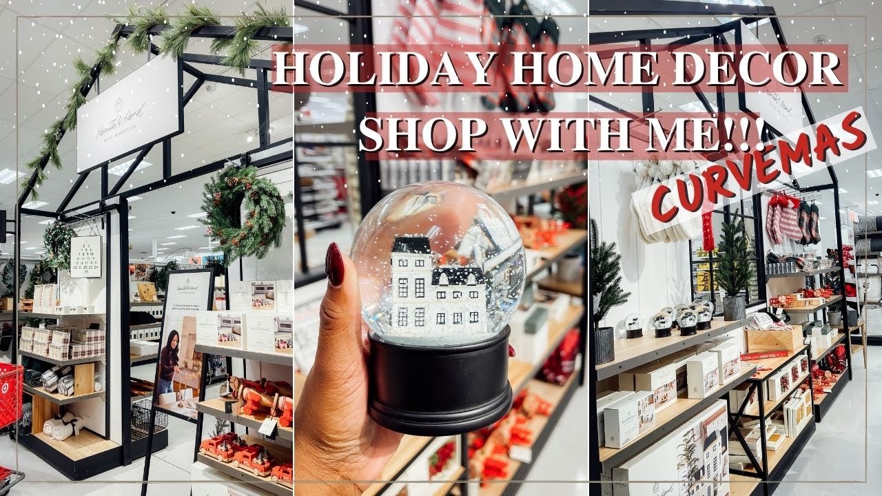 CURVEMAS 🎄 CHRISTMAS HOME DECOR SHOPPING | Target & TJ Maxx Shop With Me | FROM HEAD TO CURVE