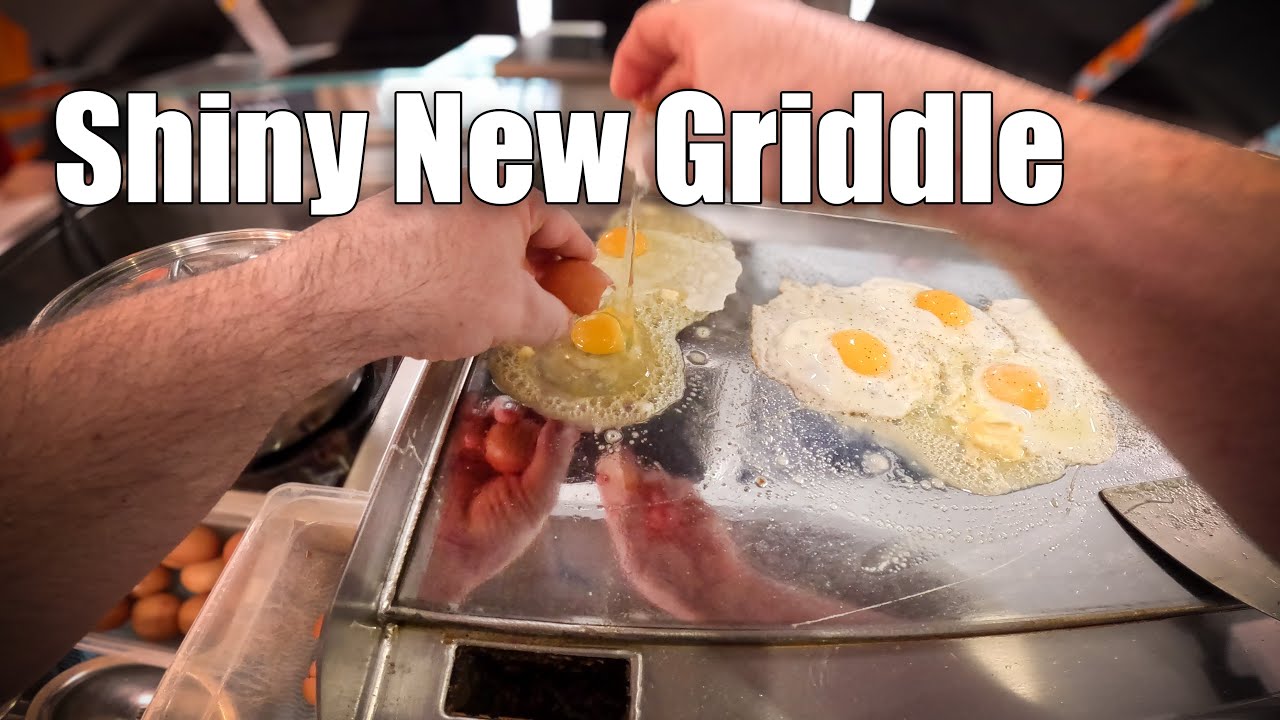 Two Hours of Breakfast Service on a Brand New Griddle 👌😊👍