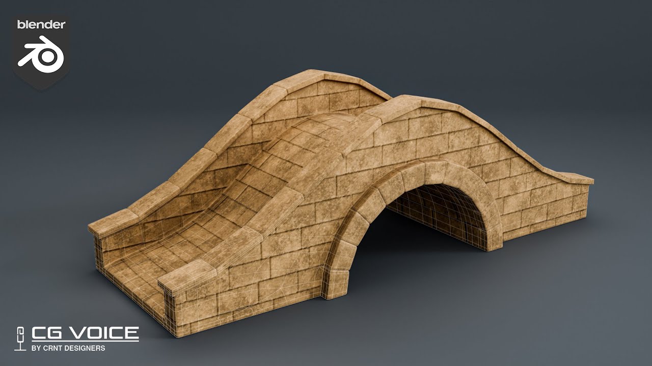 how to model this Stone Bridge in blender _ blender modeling