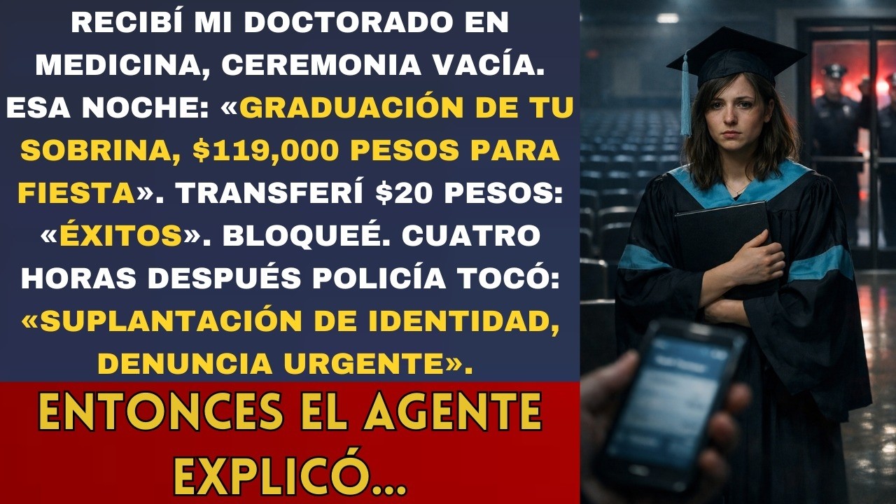 Ningún familiar fue a mi doctorado: «Muy lejos» El detective: «Su hermana usó credenciales para
