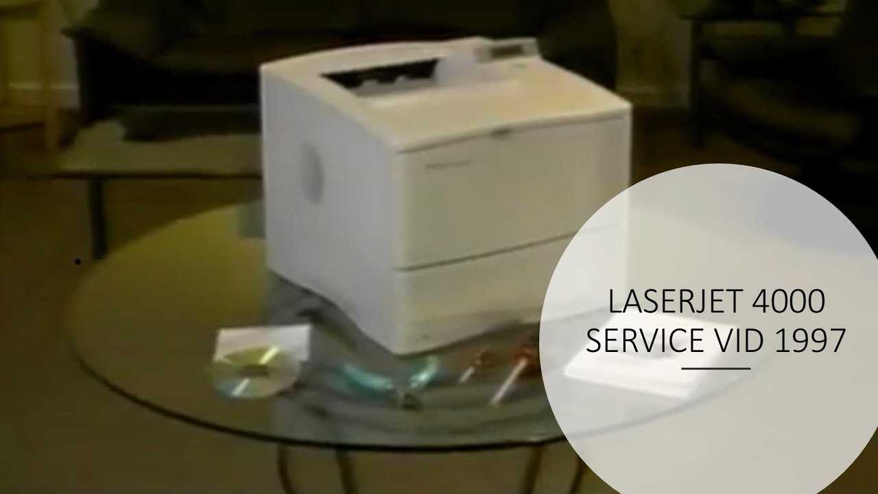 HP LaserJet 4000 / 4050 Service Training Video