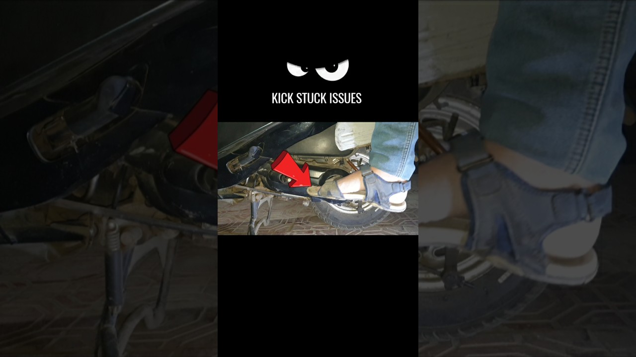 KICK START STUCK PROBLEM #shorts #hondaactiva #bikerepair #scooter