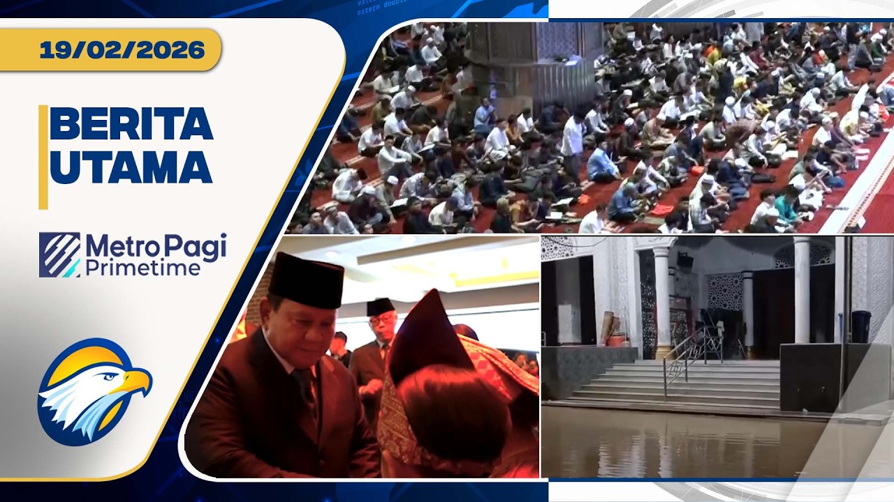BERITA UTAMA - Presiden Bertemu Trump, Ramadan Aceh Kebanjiran, Masjid Istiqlal Tarawih Perdana