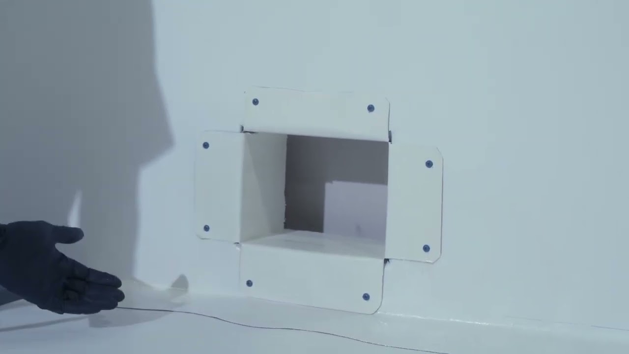 White EPDM Overflow Scupper Flashing