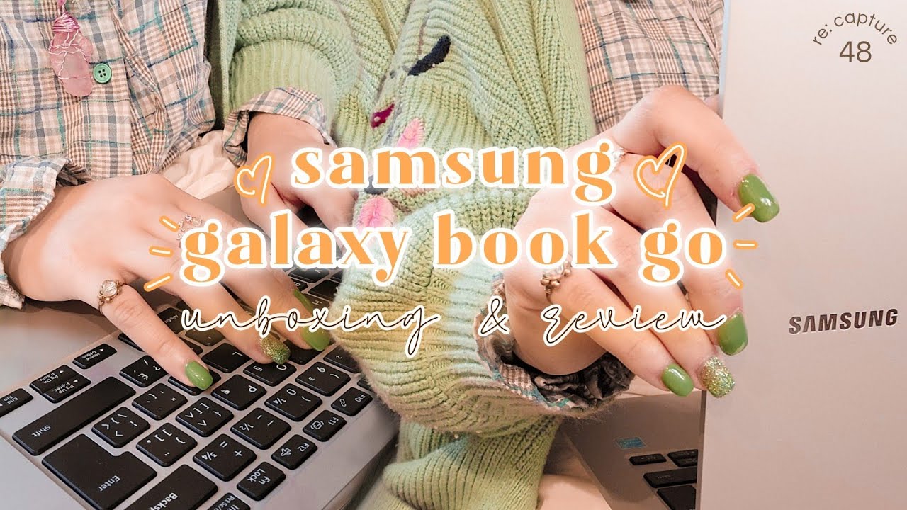 💫samsung galaxy book go unboxing & review // affordable laptop for classes & work from home setting