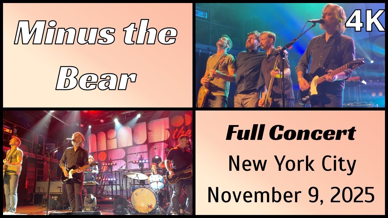 251109 Minus the Bear - Full concert (19 songs) live @ Irving Plaza, NYC 4K Fancam