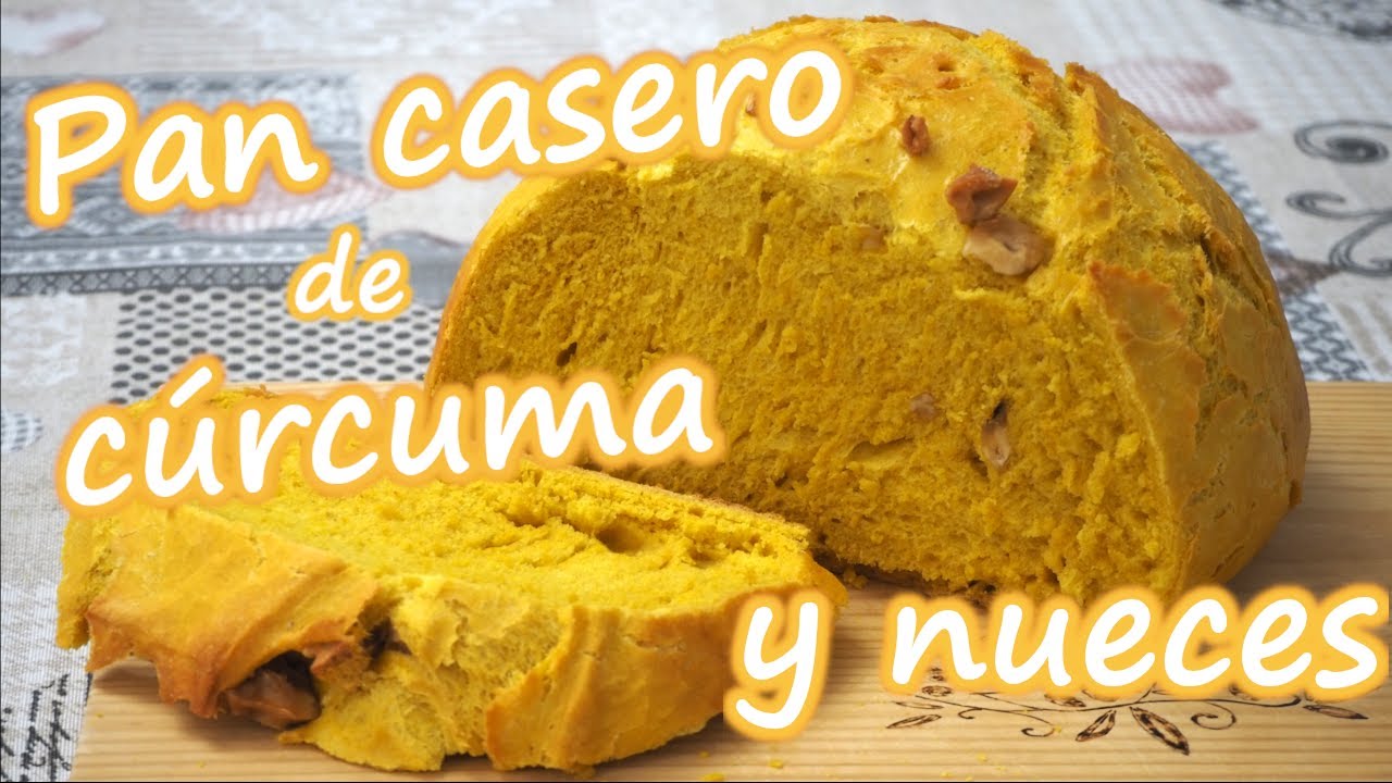 Pan casero fácil de cúrcuma y nueces🍞 🥖paso a paso.||Homemade bread of curcuma and nuts