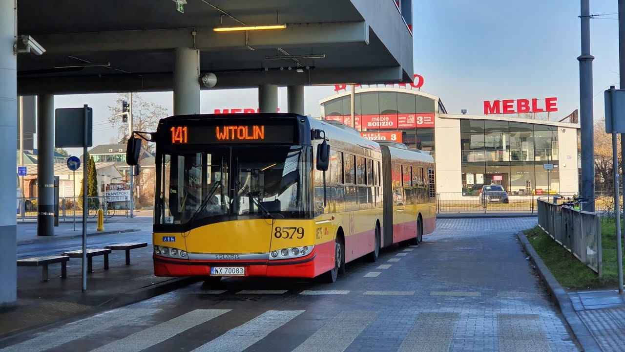 [141] MZA Warszawa - Przejazd SU18 III #8579 na linii 141➡️ P+R Al.Krakowska