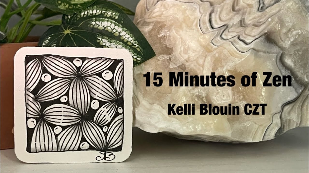 15 Minutes of Zen! Beginnner Zentangle©️ method!