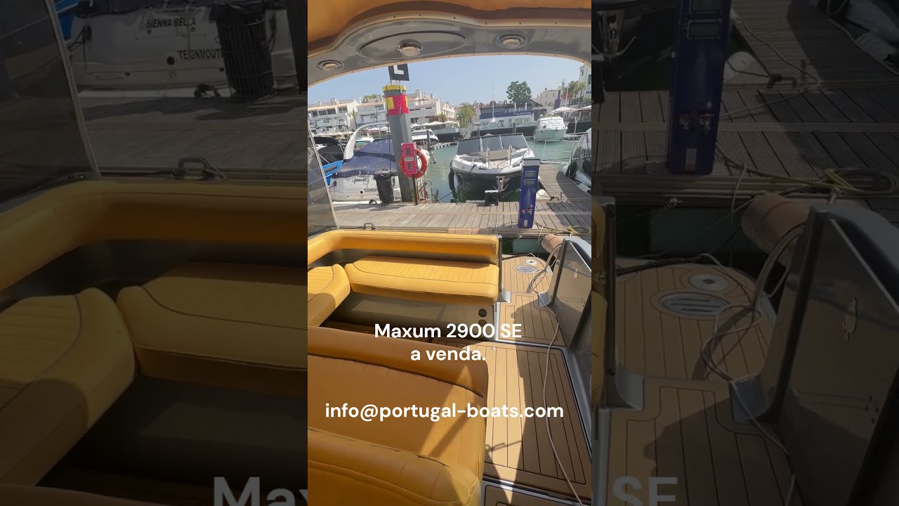 Maxum 2900 SE for sale in Portugal.  #luxuryyachtlife #yachtieworld