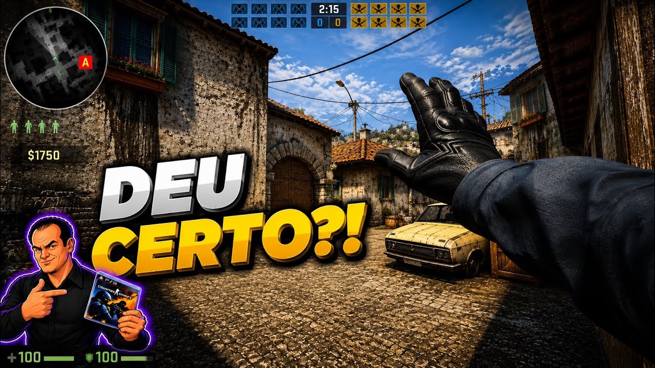 EU E MEU AMIGO TENTAMOS CARREGAR UM VELHO E UM MUDO NO CS:GO DO PS3… DEU CERTO?