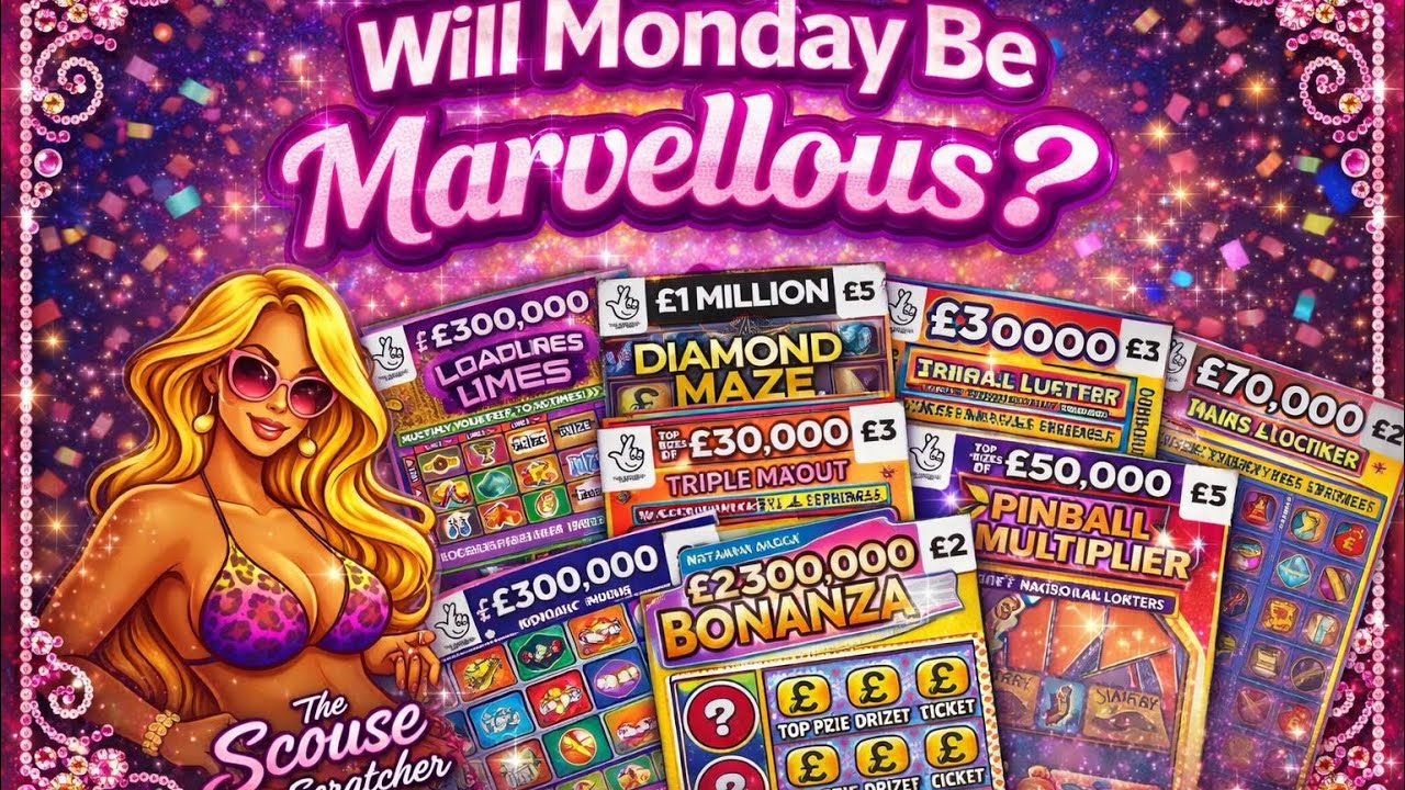 Marvellous or Manky what will this Monday be? #scratchcards #lottery #fyp