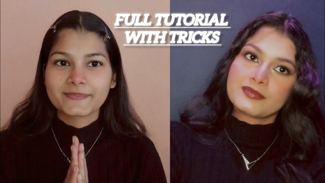 Glam makeup look full tutorial for beginners |step by step |