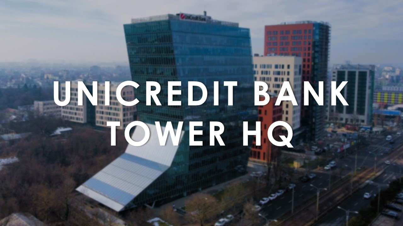 UNICREDIT TOWER HQ și &icirc;mprejurimile de pe DRONĂ, 4K