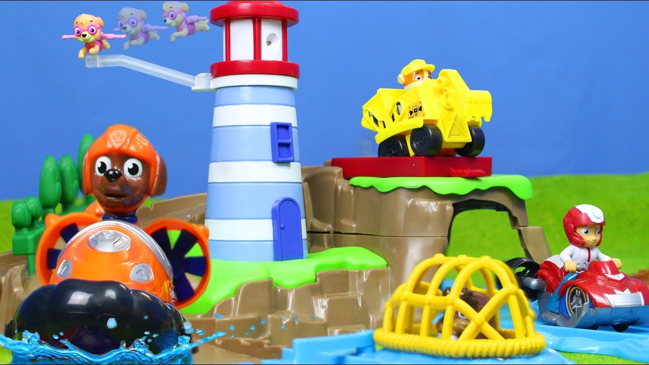 Paw Patrol Spielzeuge: Roll Zug von Ryder, Chase, Rubble & Feuerwehrmann Marshall