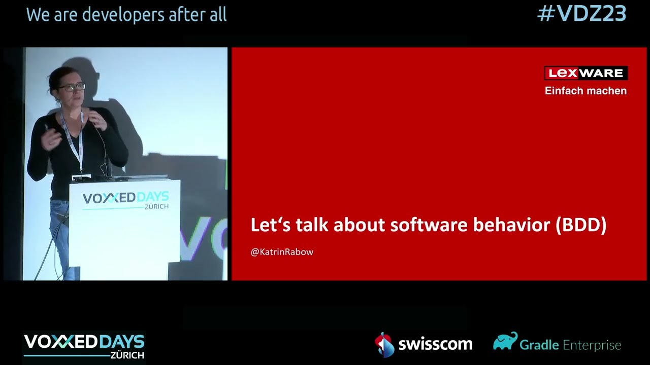 Let's talk about software behaviour (BDD) by Katrin Rabow