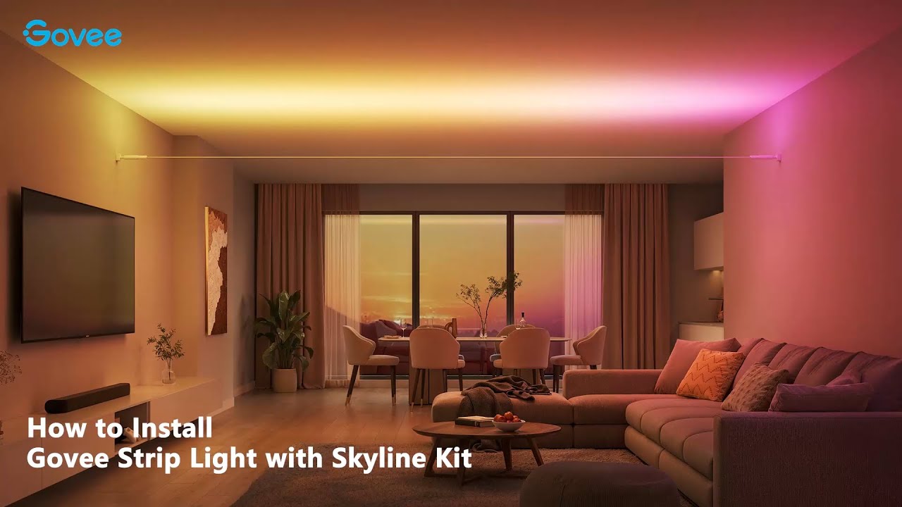 How to Install Govee Strip Light with Skyline Kit