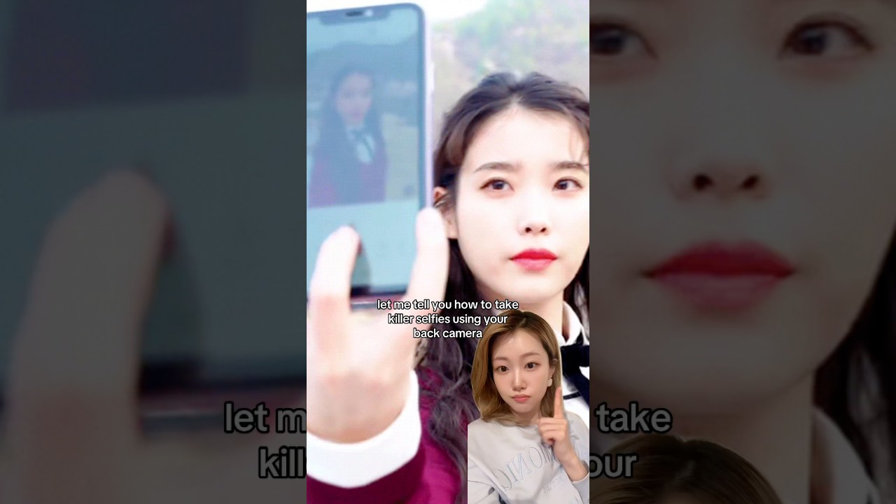 How to take pretty selfies using back camera (ft. Kpop idols) #shorts