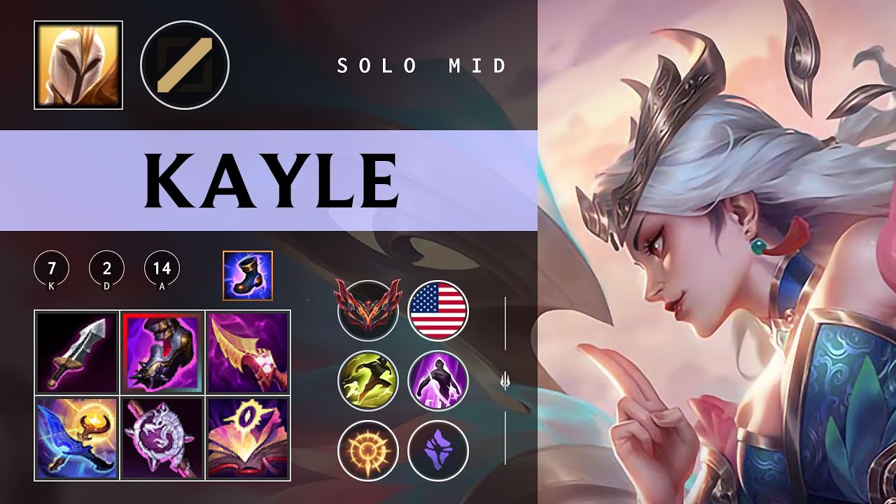 Kayle Mid vs Garen - NA Grandmaster Patch 26.02