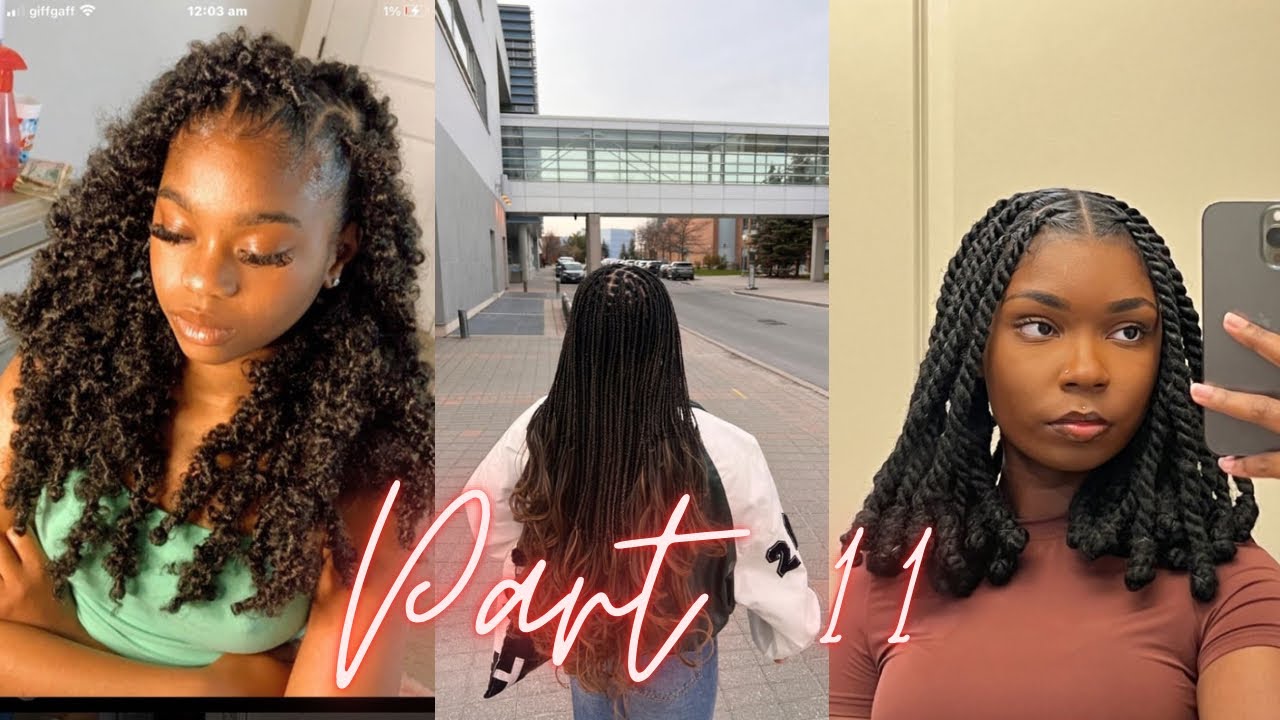 AMAZING BRAIDED PROTECTIVE HAIRSTYLES COMPILATION PART 11 😍😍😍😍| Baby Doll Layla